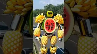 Robot versi buah buahan #robot #mobil #buah #semangka #mobil #shortvideo