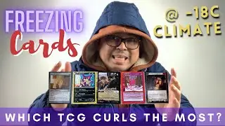 Crash Testing Cards at SUBZERO (-18C), What BRAND Curls Most? FAB, MetaZoo, Genesis, Pokemon, MTG?