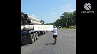 TRUK MUATAN PAKIBUMI 50 TON HAMPIR TERBAKAR !!