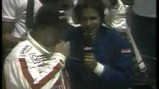 Auto Racing   1986   Indy 500   The End Of The Day For Driver A J Foyt + Interview With Jack Arute