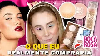 MAQUIAGEM só com produtos BOCA ROSA *O QUE VALE A PENA?*
