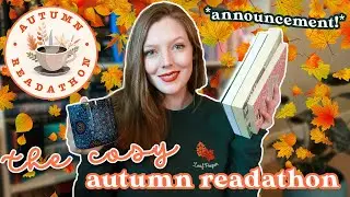 THE COSY AUTUMN READATHON  🍂🎃 // readathon announcement, prompts + giveaways! #cosyautumnreadathon