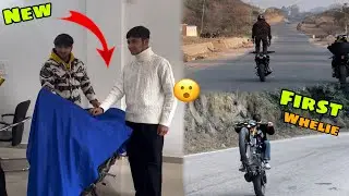 TAKING DELIVERY NEW BIKE (MT15) crazy ride and wheelies demands ❣️