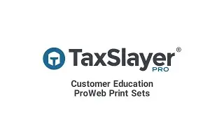 Customer Education ProWeb Print Sets