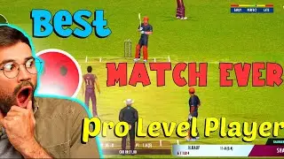 Full Thriller And Fighting Match Against Pro Level Player || Real Cricket 22