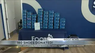 Foot Solutions Tucson donates nearly 200 shoes to Gospel Rescue Mission