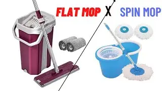 Spin Mop Vs Flat Mop I #spinmop #flatmop