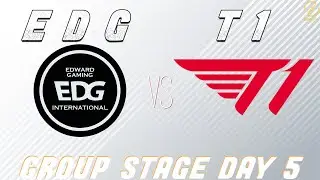 EDG vs. T1 | Worlds 2022 Group Stage Day 5 | Edward Gaming Hycan vs. T1