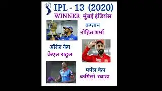 ipl Winner team 2020 #shorts #trending