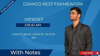 ViewSet in Django Rest Framework (with Notes)