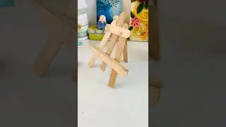 How to make mini easel | DIY mini canvas stand #canvas #minicanvas #diy #diycrafts #artandcraft