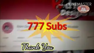 #Thankyou #777 #Subscribers from #RdmDesigns