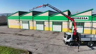 PALFINGER PK 23002 SHC + PJ O60B + RIBALTABILE TRILATERALE MORESSA