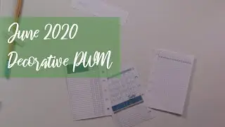 June 2020 Decorative Plan With Me | Pocket Filofax