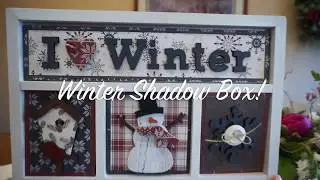 DIY Winter Shadow Box | Craft