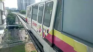 [Retrofitted]⬜C801A Sets 131/128 departing Phoenix LRT Station (Ten Mile Junction Depot Bound)