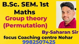 B.sc sem 1st math's  Group theory  (Permutation)