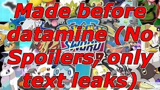 Every Sword and Shield Pokemon We Know So Far (for people that don't want to look at the datamine)
