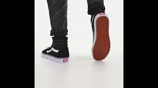 VANS SK8 Hi Top Shoes Sneakers Black White Red | SK8HI-B8C | JD Sports