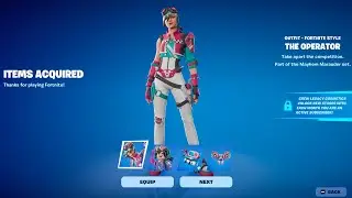 Fortnite August 2024 Crew Pack THE OPERATOR & Legacy Styles Showcase!