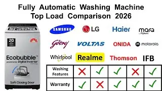 2026 Best Washing Machine Comparison Full Automatic Top Load in All Brands