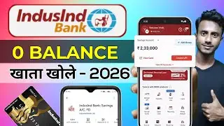 indusind bank account opening online | bank zero balance account opening online
