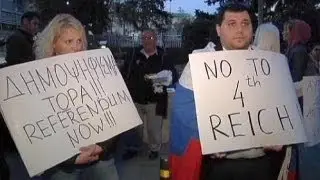 Protest amid Cyprus/Brussels talks