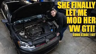 Finally Modifying Our MK7 VW GTI With Cobb goodies!
