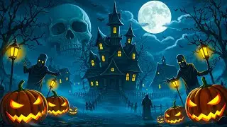 Haunted Halloween Castle 👻 Spooky & Relaxing Skeleton Parade Music Playlist 🎃 2025