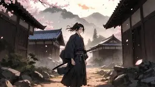 Samurai Anime Wallpaper 8K | Feudal Japan Cinematic Anime Background