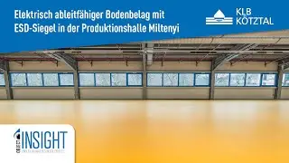 Industrieboden mit elektrostatischer Ableitfähigkeit in der Produktionshalle Miltenyi - KLB Kötztal