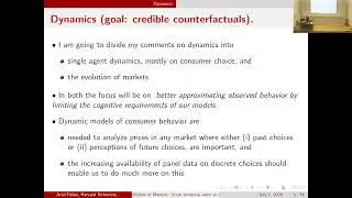 DSE2025UCL: Ariel Pakes (Harvard)