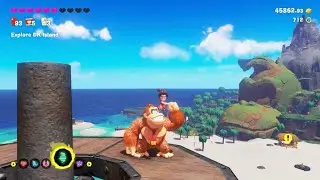 Donkey Kong Bananza (Switch 2) Part 25 - DK Island - Emerald Rush - Easy Mode - DLC