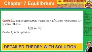 At a certain temperature and total pressure of 10^5Pa, iodine vapour contains 40%by volume of I atom