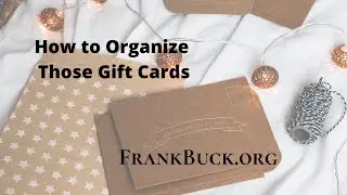 Gift Cards   How to Organize Them