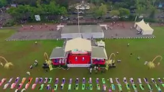 Drone video of IDY 2016 organized by Consulate General of India in  Bali