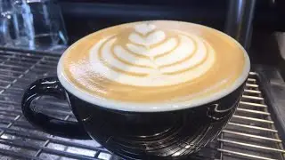 Making of Hot Toffee Latte