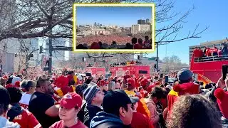 Chiefs Parade 2024 From My View, Downtown Kansas City, MO!