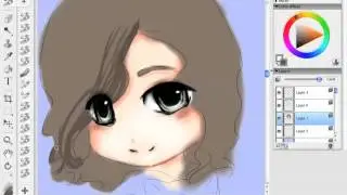 Mommy and Hikaru (Corel Painter Essentials 4)~ Speed Paint