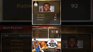 NBA Live 2005: Miami Heat Roster - PS2 (PlayStation 2), Xbox, PC & GameCube #nba #nbalive