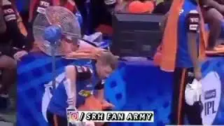 David Warner emotional video | David Warner as drink boy in match #sunrisers