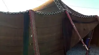 تركيب الخيمة الأمازيغية فالبازار، montage tente berb&egrave;re