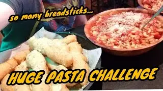 5lbs of pasta challenge after  a burger challenge!| Massive| Darron eats🍔🍔🍔🍜🍜🍜