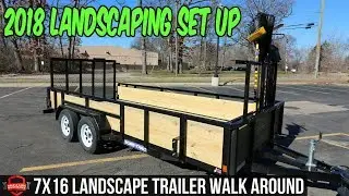 2018 Landscaping Trailer Setup And Walk Around - Brandon and Envision Landscape Solutions