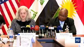 US Amb. Alina Romanowski responds to Kurdistan 24 question in Sulaimani presser