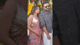 Hebah Patel 🥰 Bobby Simha New Movie Opening #hebahpatel #Bobbysmiha #bobby #ytshorts