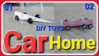 How to make car at home | Homemade toy Inventions #diy #toys #car #origami #trending #homemade