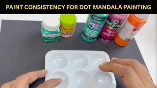 Beginner Series -2| Paint Consistency| Dot Mandala Painting (2025)| Mandalasbyvani #dotmandala #art 