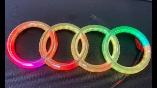 AutoLEDTech LED Audi Rings RGBW Color-Changing Emblem Badge (Flow Series Color-Chasing)