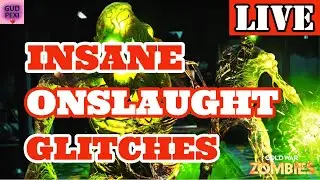 🤯INSANE ONSLAUGHT MAP GLITCHES part 2 (LIVE)!!🤯 COLD WAR ZOMBIE GLITCHES